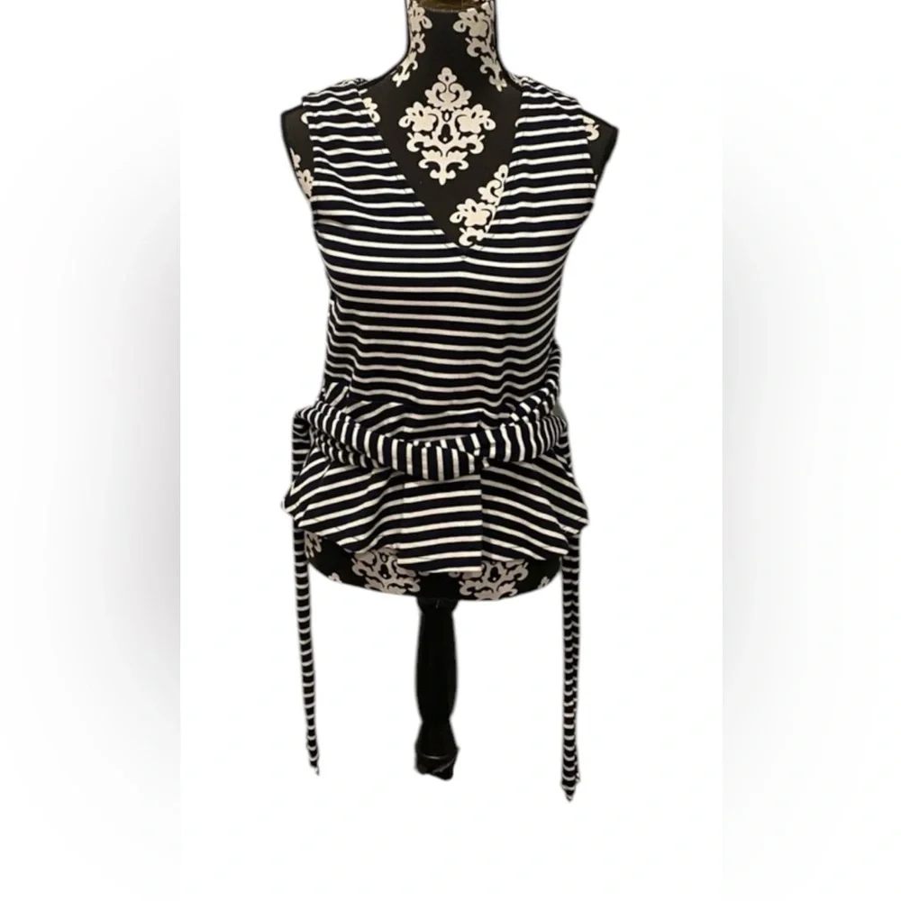 J.Crew Striped Peplum top NWT